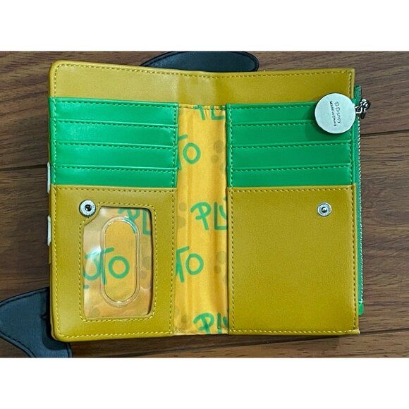 Loungefly x Disney Pluto Cosplay Flap Wallet (Orange/Green, One Size) - Picture 8 of 14
